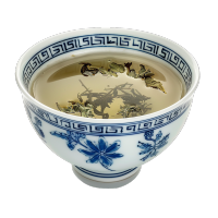青花瓷碗凉茶元素