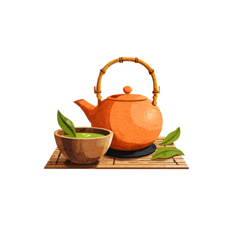 中式凉茶元素