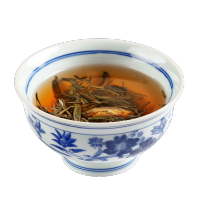 青花瓷碗凉茶素材