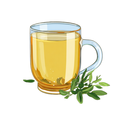 蜂蜜茶卡通元素