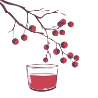 酸梅汤玻璃杯创意元素