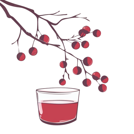 酸梅汤玻璃杯创意元素