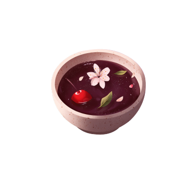一碗酸梅汤插画