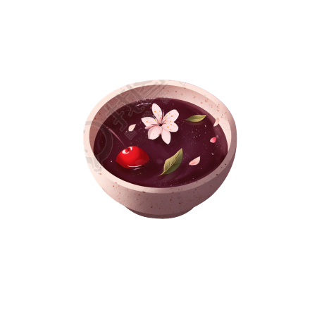 一碗酸梅汤插画