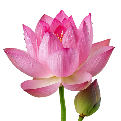 荷花绽放PNG素材