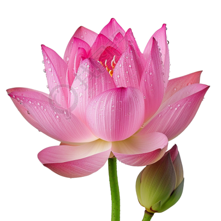 荷花绽放PNG素材