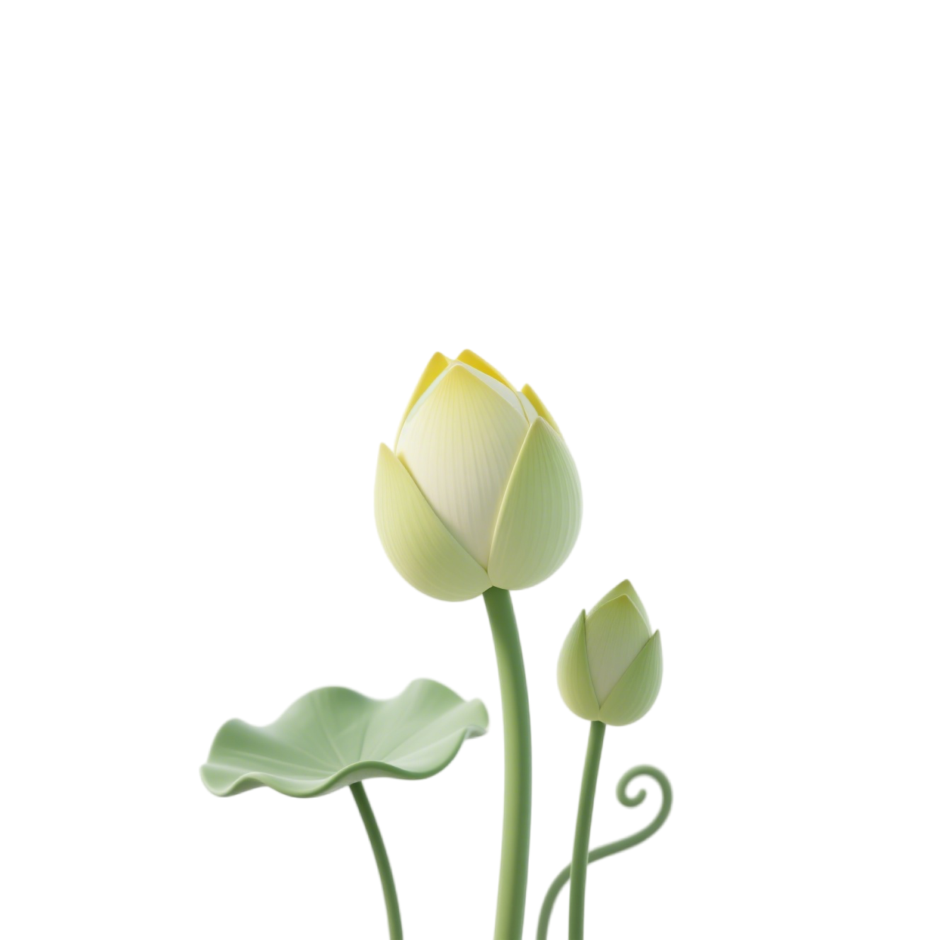 荷花花苞可商用插图