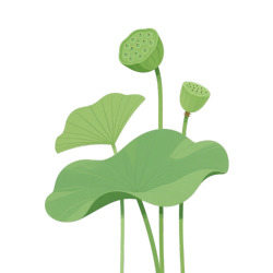 莲蓬小清新插画