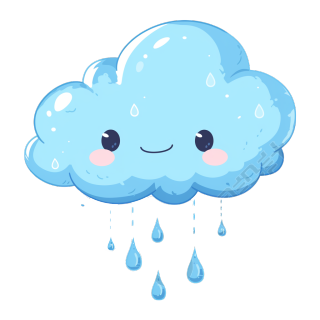 清新蓝色雨云