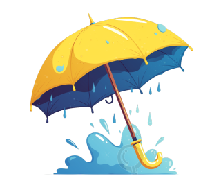 雨伞图标矢量图