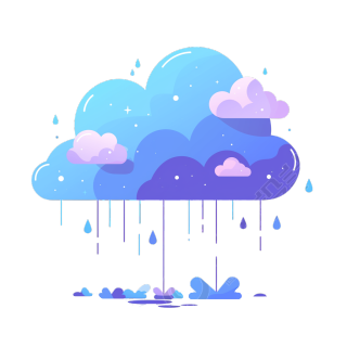 雨云插画设计