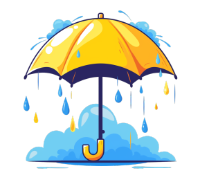 雨伞矢量插画