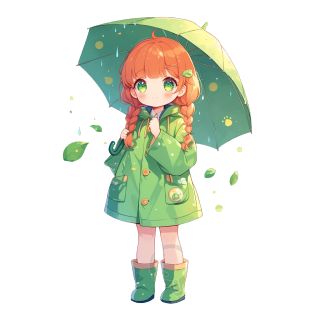 可爱小女孩动漫PNG素材