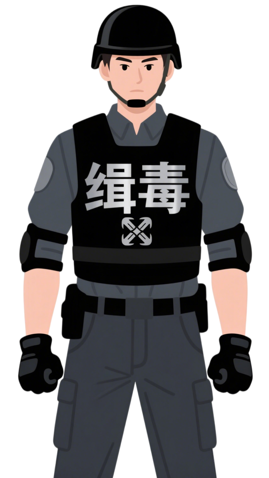 警察插画设计