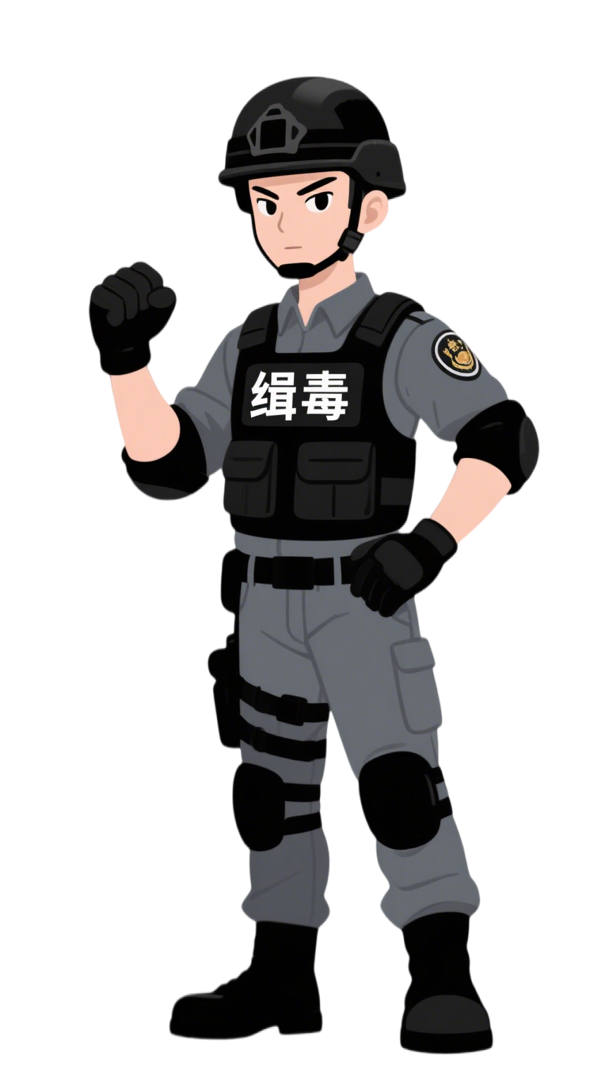 警察插画设计素材