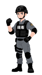 警察插画设计素材