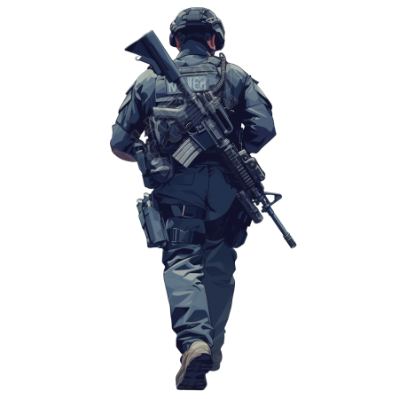 禁毒警察可商用插画