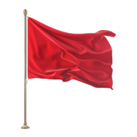 高清红旗立杆图形素材