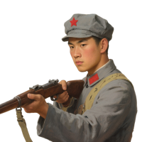 红军战士透明背景插图