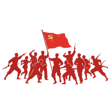 红军剪影党政PNG插图