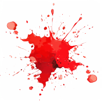 血迹透明背景插图