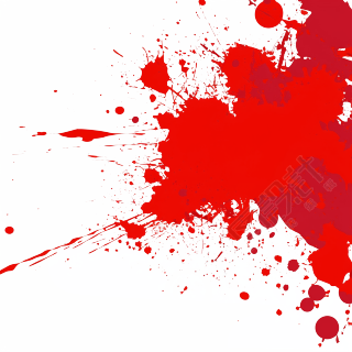 红色喷溅矢量图