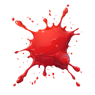 红色血迹党政插画
