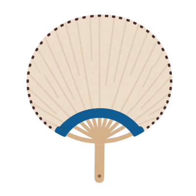 蒲扇夏日清凉插画