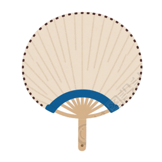 蒲扇夏日清凉插画