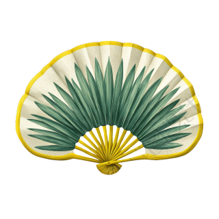 蒲扇夏日清凉元素