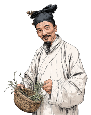 古代中医插画设计