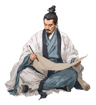 古代中医师插画