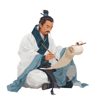 古代中国医生插画