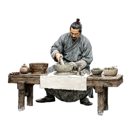 古代中医商用插画