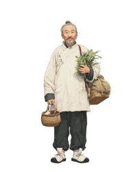 古代医生插画设计