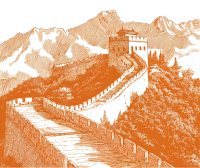 中国长城插画设计