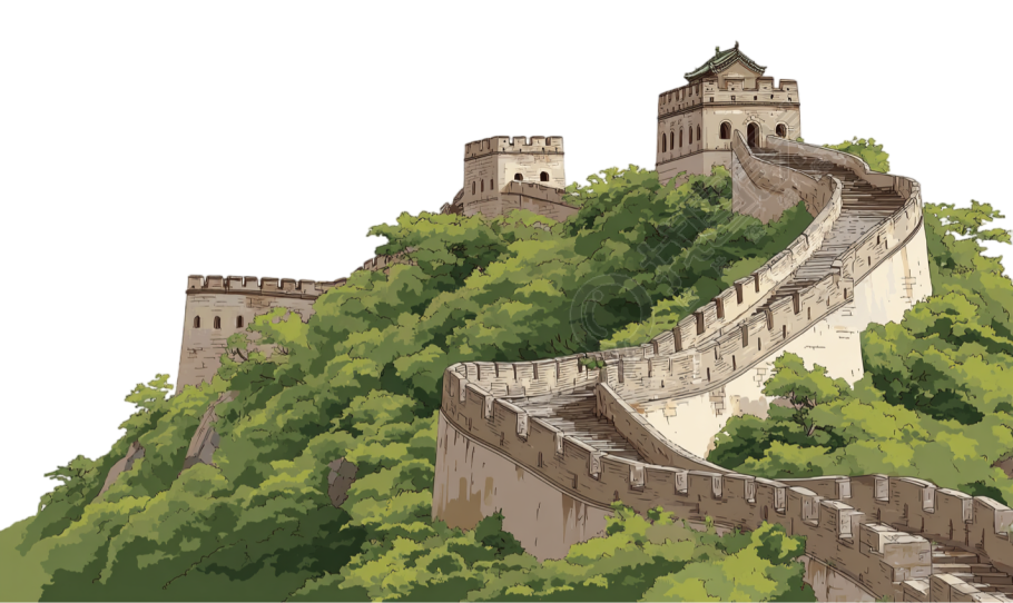 长城景色唯美素材