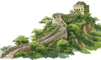 长城绿色插图
