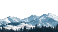 喜马拉雅雪峰白色背景