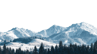 高山雪峰高清PNG插图
