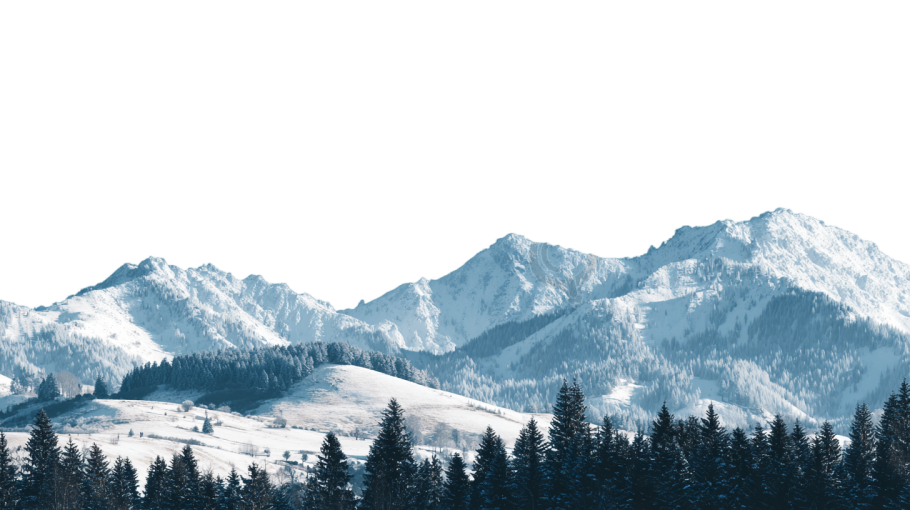 高山雪峰高清PNG插图