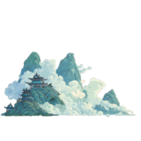 四川峨眉山插画设计