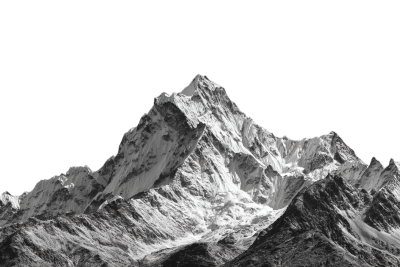 高山透明背景插画