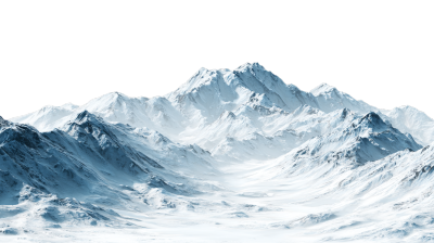 高山雪峰高清PNG插画