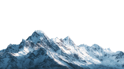 高山雪峰高清PNG素材