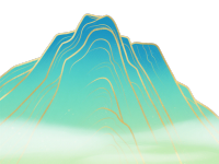 金边山脉插画