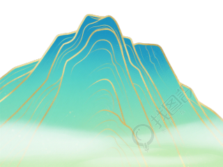 金边山脉插画