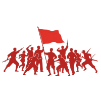 红军剪影党政PNG插图