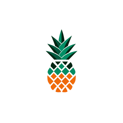 简约几何图形凤梨logo插图