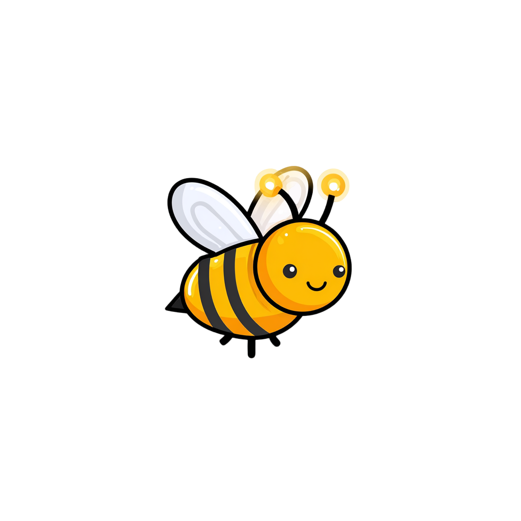 可爱蜜蜂logo简约元素
